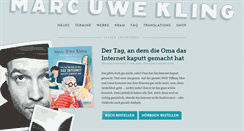 Desktop Screenshot of marcuwekling.de